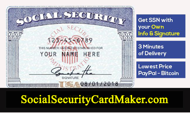 Social Security Card Makers Online Free Download SSN Replacement New USA SSN Replica Download Template PSD PayPal Bitcoin Bank Verify